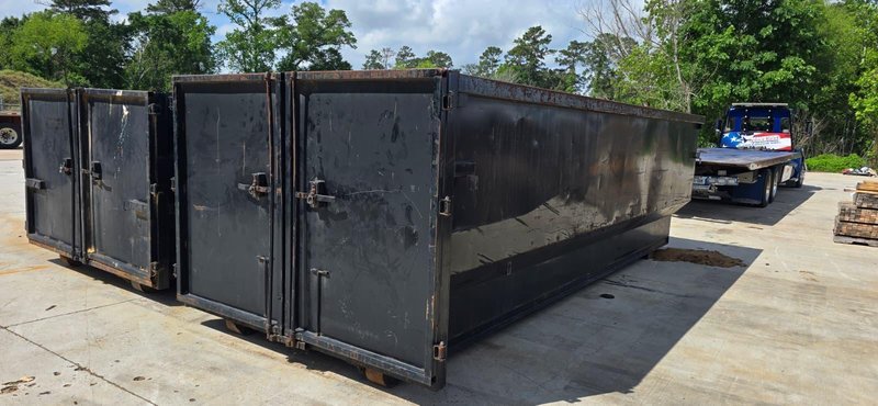 Texas Pride 30 Yard Roll-Off Open Top Containers, 2021  – 20′ Heavy-Duty Steel Cans, Double Barn Doors (3)