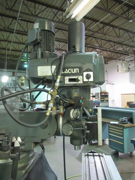 Lagun FTV-2 CNC Vertical Knee Mill with Acu-Rite Millpower 2 2-Axis CNC Control, Power Draw Bar, 10" x 50" Table, 3HP- Auction Item