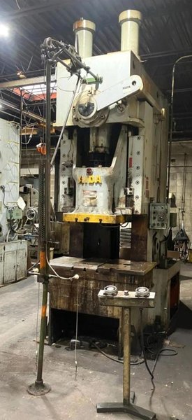 165 TON AIDA PC-15(2) MECHANICAL CRANK GAP FRAME PRESS W/ 7.87" STROKE. STOCK # 0879826