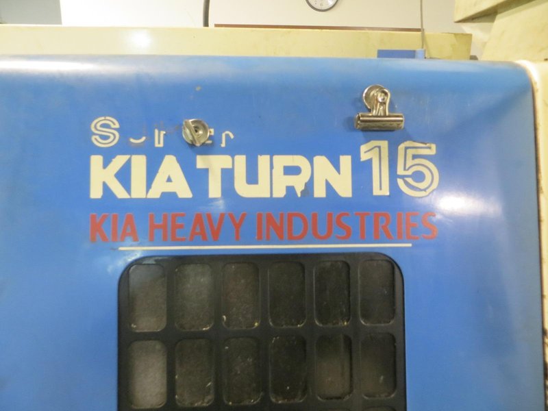 Kia Super KiaTurn 15 CNC Turning Center with Yasnac J50L CNC Control, 6&quot; 3-Jaw Chuck, Tool Setter, 12-Tools, Tailstock, Chip Conveyor and MORE!- Auction Item