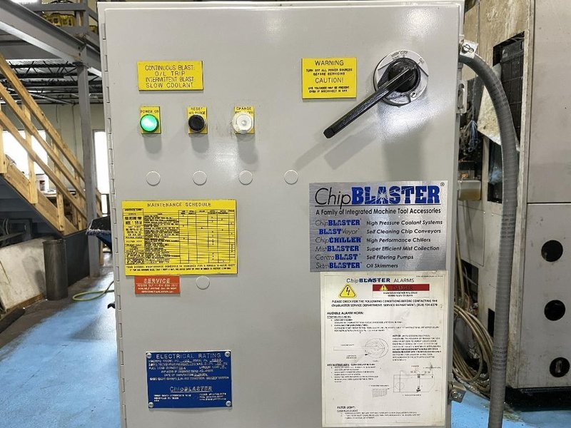 DMG Mori NHX5000 CNC Horizontal Machining Center with Pallet Changer, High Pressure Thru-Spindle Coolant, 60 Station Tool Changer,  15,000 RPM Spindle