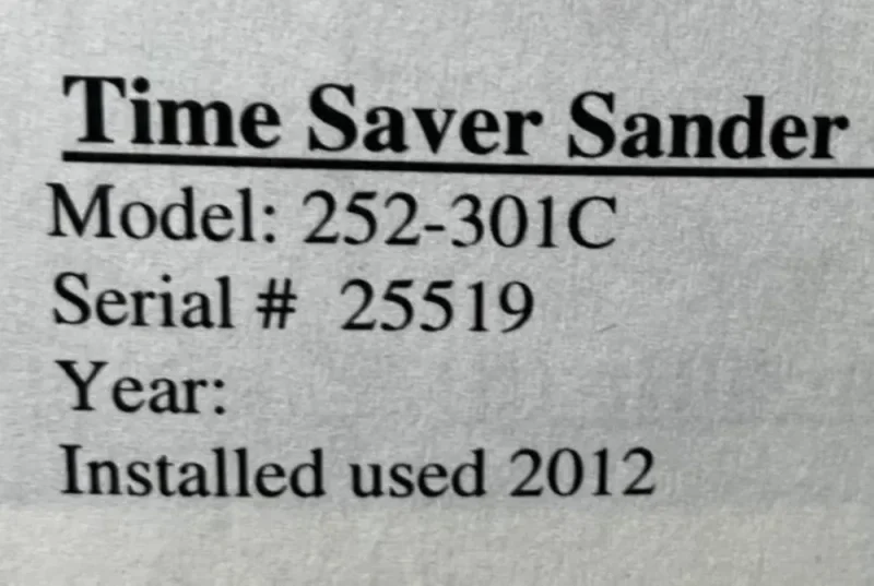 TIMESAVER 52" 2 HEAD BELT GRINDER SANDER  -  252-301C