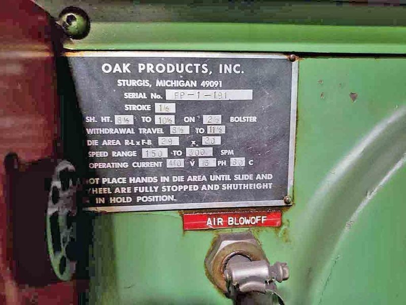 30 Ton Oak Fin Press