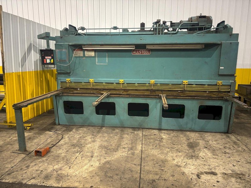 12' X 3/8" ALLSTEEL MODEL #3/8-12 HYDRAULIC POWER SHEAR WITH BACK GAUGE: YOBRO #24250