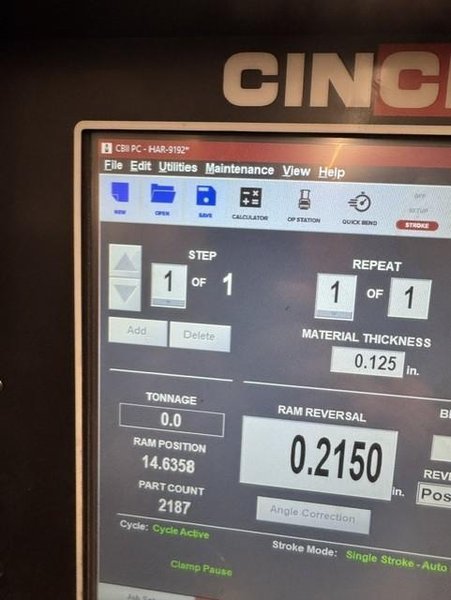 CINCINNATI 135CB2 HYDRAULIC PRESS BRAKE