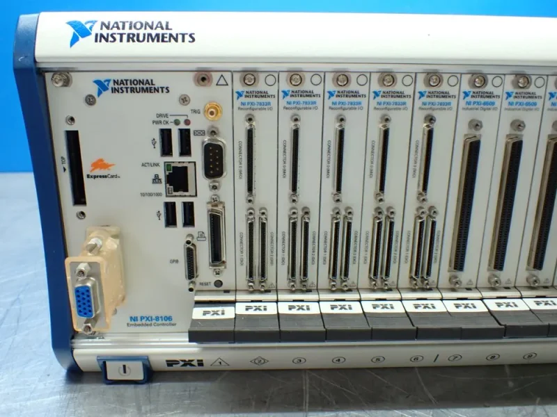 NATIONAL INSTRUMENTS 14-SLOT CHASSIS W/NI PXI-8106 CONTROLLER &amp; I/O MODULES  -  NI PXI-1044