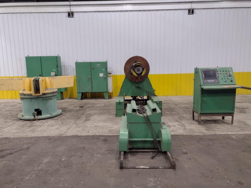 16 STAND X 36&quot; WIDE R-PANEL ASC ROLLFORMER LINE WITH REEL &amp; CUT OFF, BECK CONTROLS: STOCK 21176