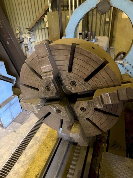 84" X 240" SAFOP LEONARD MODEL-1500 HEAVY DUTY ENGINE LATHE. STOCK # 0549026