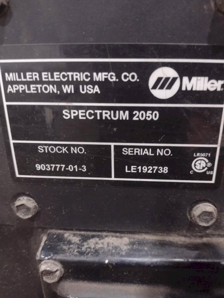 55 AMP MILLER SPECTRUM 2050 DC PLASMA CUTTING SYSTEM WITH AUTO-LINE: STOCK #18703