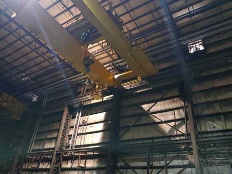 70/25 TON VIRGINIA TOP RUNNING DOUBLE GIRDER OVERHEAD BRIDGE CRANE