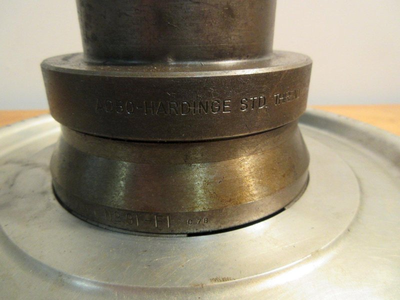 Jacobs Spindle Nose Lathe Chuck w/ 7/8" &amp; 1-3/16" Rubber Collets With Hardinge 8050 Standard Thread- Auction Item