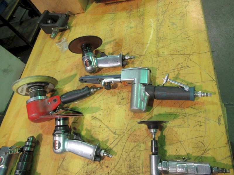Air Tools, Large Assortment including, Die Grinders, Orbital Sanders, Drills, Finger Grinder and MORE- Auction Item