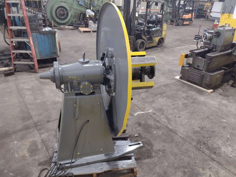 4,000 LBS X 18" LITTELL MODEL #40-18 PULL OFF COIL REEL UNCOILER : YOBRO #25256