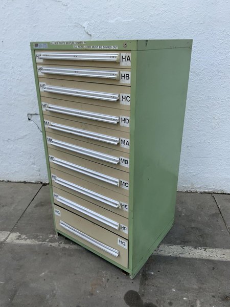 10 DRAWER VIDMAR CABINET: STOCK #81358