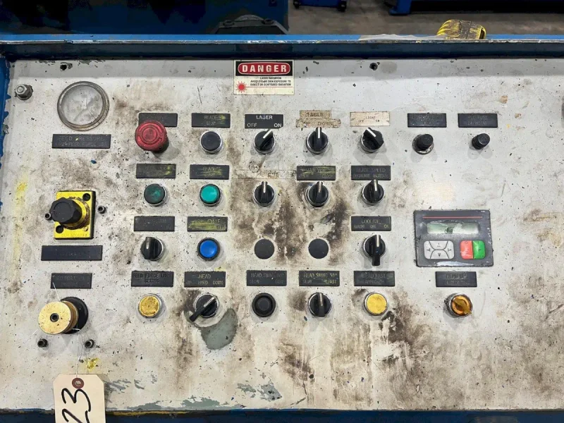 USED HYD-MECH MODEL S-35P SEMI-AUTOMATIC HORIZONTAL MITERING BANDSAW