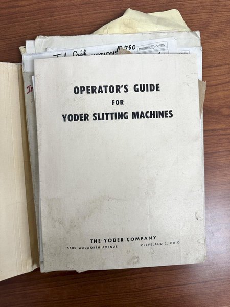 18" WIDE X 2,500 LBS YODER MODEL #M2 PULL THROUGH SLITTING LINE, INCLUDES UNCOILER, SLITTER &amp; RECOILER: STOCK #22471