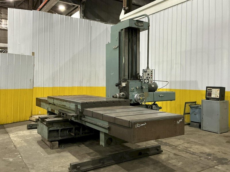 4" NOMURA MODEL #B-100WP TABLE TYPE HORIZONTAL BORING MILL 50 TAPER 96" TRAVEL: YOBRO #25193