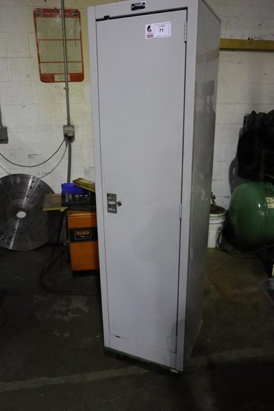 Hallowell Portable Cabinet, Metal, 4 Shelves, Casters- Auction Item