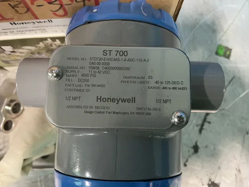 Honeywell 4500 Psi Differential Pressure Transmitter - Std720-e1hc4as-1-a-adc-11s-a-20a0-00-0000