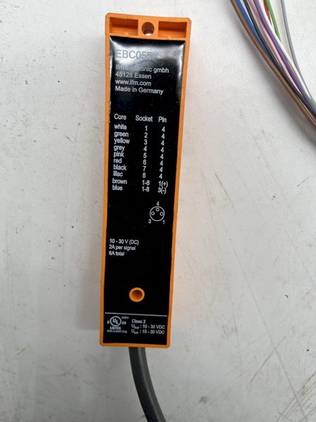 32&#039; IFM EFECTOR MODEL EBC055 SPLITTER BOX WIRING BLOCK, ZDO8F039MSS0010H10: STOCK #16020