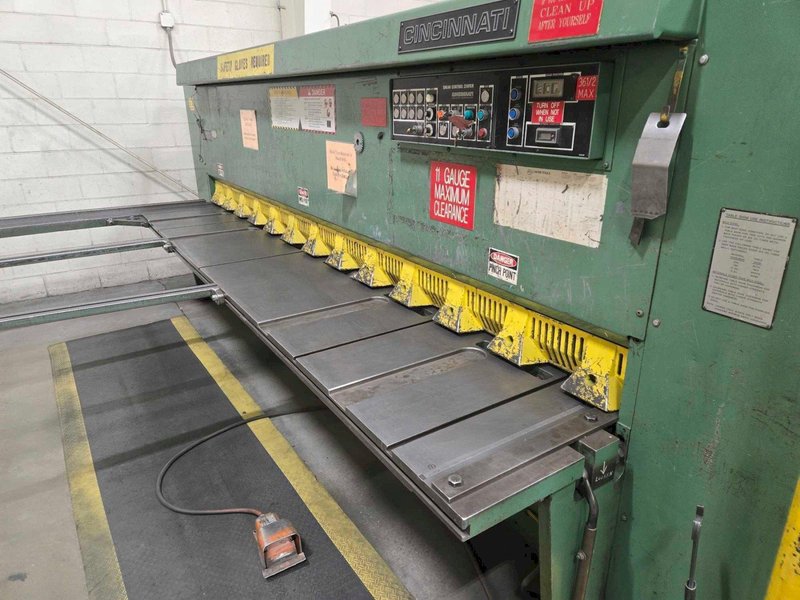 1/4″ x 12′ Cincinnati 250 Hydraulic Shear