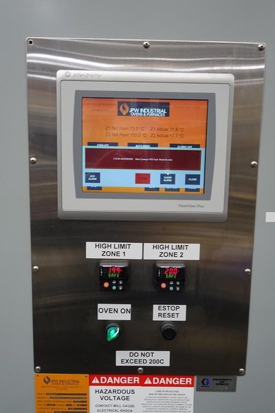 200°C JPW Industrial Curing Oven Model C98TULEP480V45KW, 2023 – 40′ Conveyor