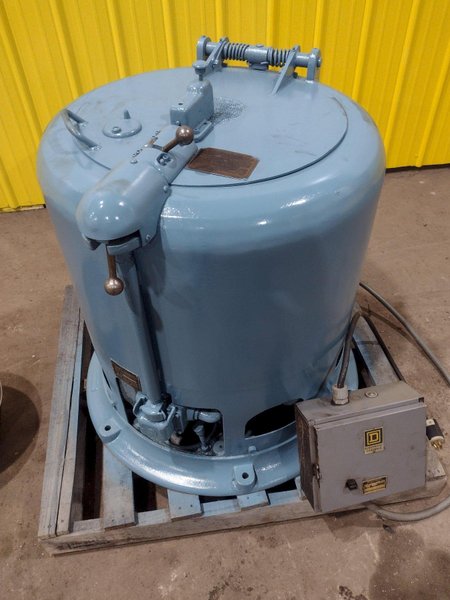 100 LB X 18&quot; X 8&quot; BARRETT MODEL #152 EXTRACTOR CENTRIFUGE CHIP SPINNER WRINGER: STOCK #19140