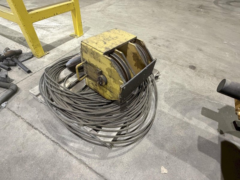 30 TON X 61'8" SPAN ZENAR OVERHEAD BRIDGE CRANE. STOCK # 0983926