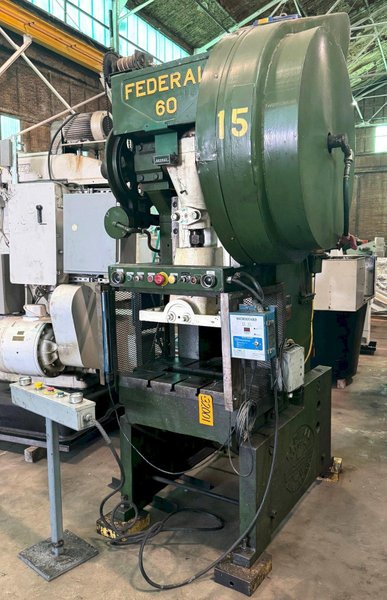 60 Ton Federal OBI Press No. 60, 4&quot; Str., 13&quot; SH, 90 SPM, A.C.