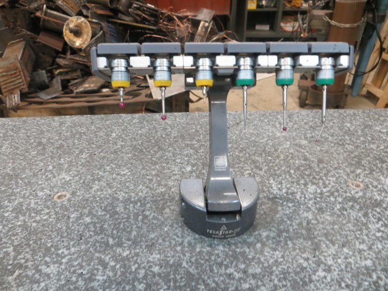 Hexagon 7.10.7 SF Coordinate Measuring Machine with TesaStar-111 Probe Head, 6-Position Styli Rack with assort Styli, Grid Plate and MORE! - Auction Item