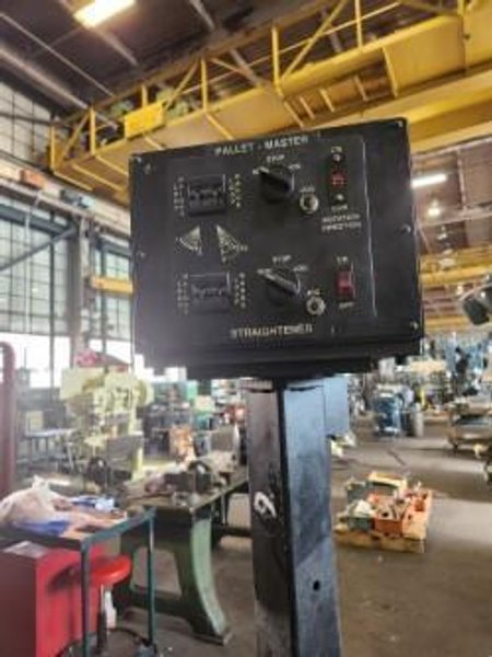 5000 Lb. RAPID AIR No. PMD 40 PALLET UNCOILER WITH STRAIGHTENER