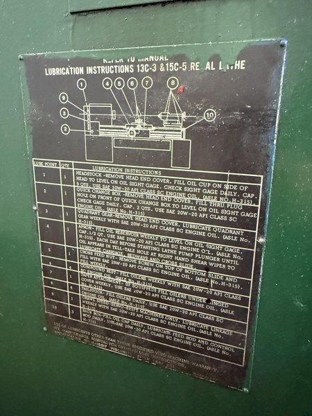 15&quot; X 30&quot; LEBLOND REGAL SERVO SHIFT ENGINE LATHE. STOCK # 0775425