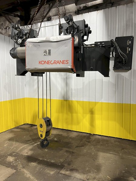 17.5 TON (2014) KONE-CRANES MODEL #CXT60410160P75GGN0S SINGLE GIRDER OVERHEAD CRANE HOIST &amp; TROLLEY: STOCK #18633