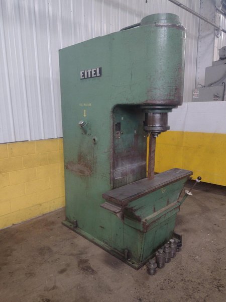 100 TON EITEL MODEL #RP100 HYDRAULIC C-FRAME PRECISION STRAIGHTENING PRESS: YOBRO #16014