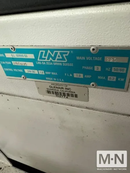 LNS Quick Load Servo S3 Bar Feed, 2006