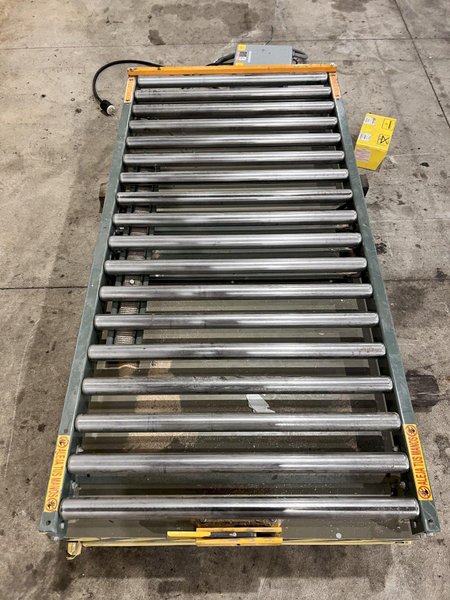 4,000 LB X 72" X 36" SOUTHWORTH MODEL #LS4-36 HYDRALUIC LIFT TABLE WITH ROLLER TOP: STOCK #20902