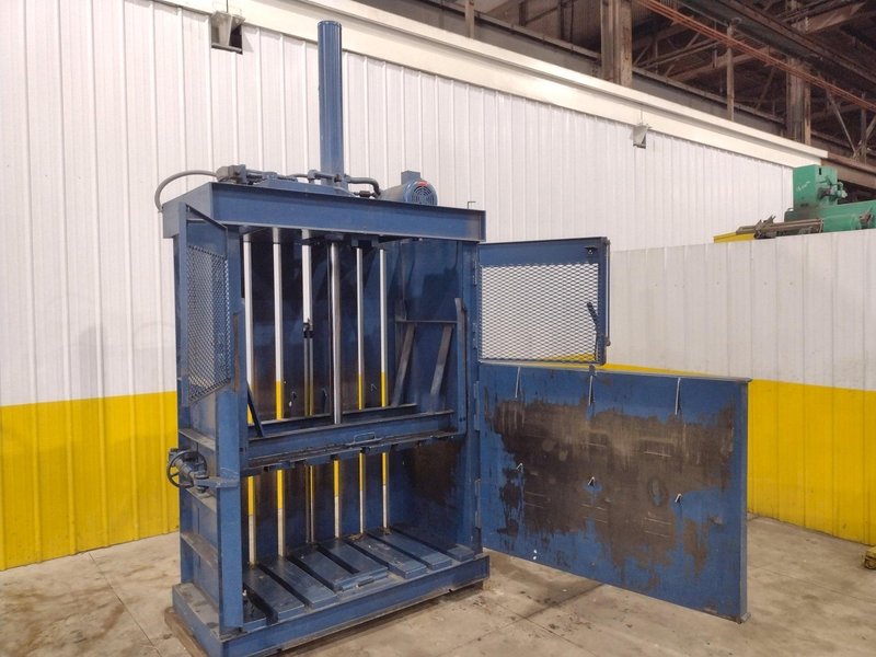 60" x 30" JV CRAM-A-LOT MODEL #60 DOWNSTROKE CARDBOARD VERTICAL BALER: STOCK #23602