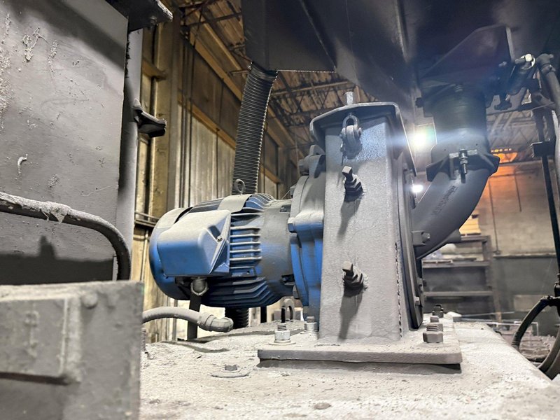 6 CU FT WHEELABRATOR MODEL #WTB-6.0 RUBBER BELT TUMBLE TYPE SHOT BLAST MACHINE: YOBRO #24278