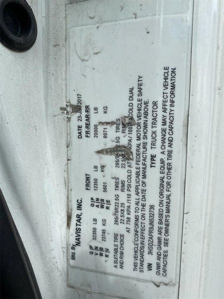 2018 International LT625 3HSDZAPR9JN532736