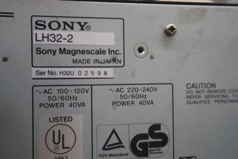 Moore #3 Model G-18 Jig Grinder with Sony 2-Axis DRO- Auction Item