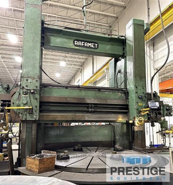 Rafamet 126&quot; Vertical Boring Mill, 2-Rams, Side Head