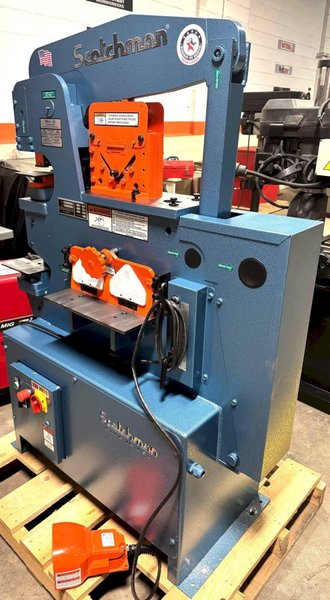 4&quot; x 4&quot; x 3/8&quot; Scotchman Hydraulic Ironworker 50514-EC, 50 Ton, Punch, Bar Shear, Notcher, New, In Stock