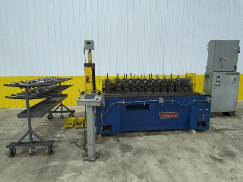 11 STAND X 1.5&quot; ARDCOR MODEL #M10E-R U-JOINT DRIVE ROLLFORMER 12&quot; ROLL SPACE: STOCK #20798