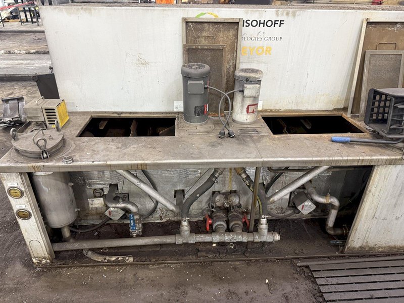 18" RANSOHOFF LEANVEYOR 3-STAGE STEEL MESH CONVEYOR PASS THROUGH PARTS WASHER, NEW 2017: YOBRO #24292