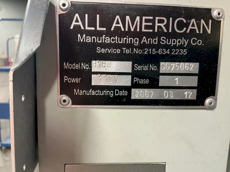 ALL AMERICAN HOT STAMPING MACHINE   -  H168