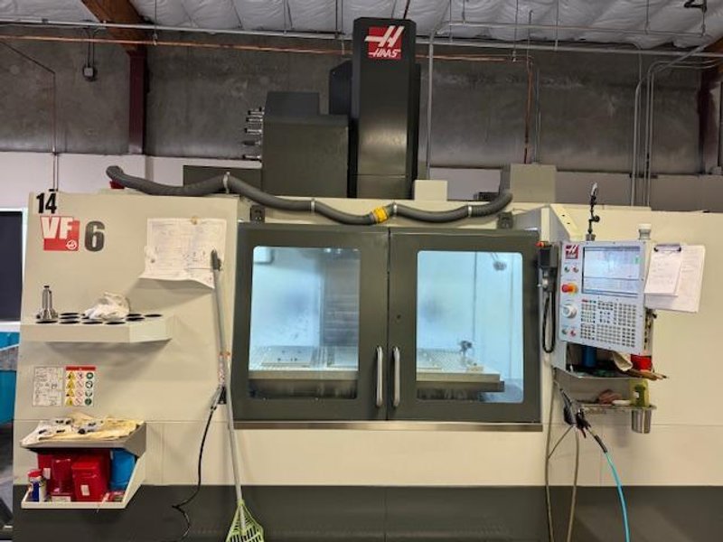 Haas VF-6/50 CNC Vertical Machining Center, 2022 – 64” x 32” x 30” Travels, 30 HP, 7,500 RPM, CAT 50
