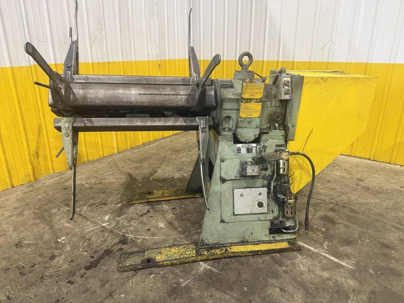 10,000 LBS X 36" LITTELL MODEL #1000 PULL OFF COIL REEL UNCOILER : YOBRO #25422