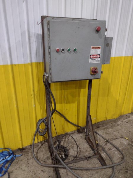 PRESS CONTROL ELECTRIC PANEL WITH BALDOR VARIABLE SPEED DRIVE &amp; ALLEN BRADLEY MICRO LOGIX 1500 CONTROL PLC : YOBRO 25099