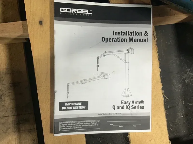 Gorbel 330 Lbs Jib Crane - G-force Q