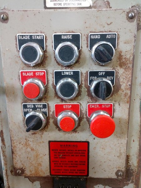 12" X 14" WELLSAW MODEL #1270 HORIZONTAL AUTOMATIC FEED DUAL POST BAND SAW: STOCK 12712